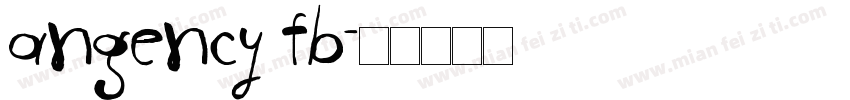 angency fb字体转换